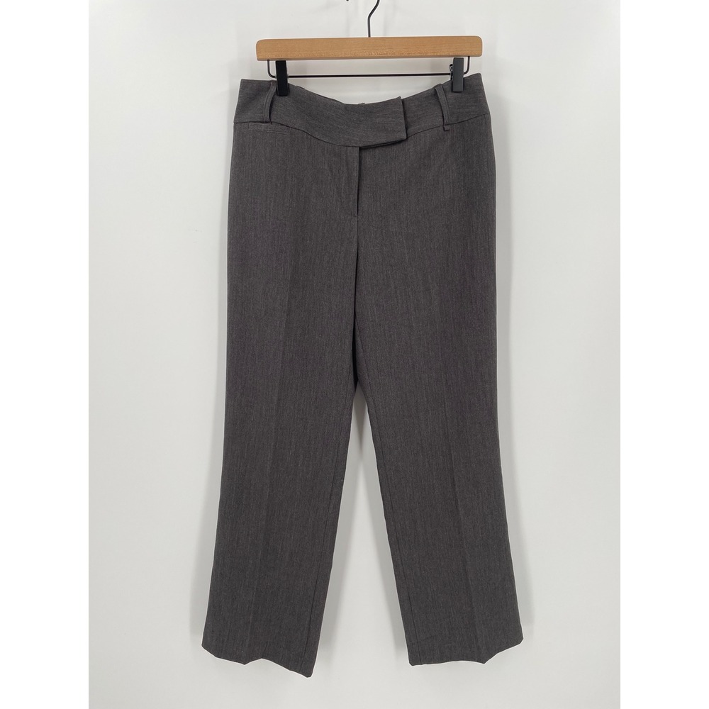 Rafaella Petite 12P Gray Dress Pants Stretch Bootcut Career‎ Work Trousers